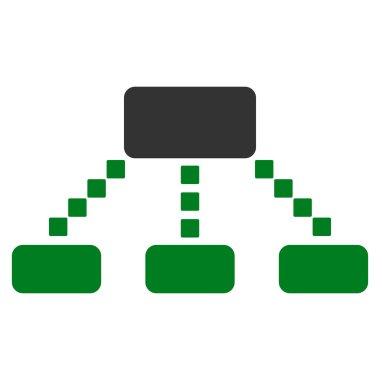 Hiyerarşi düzeni vektör araç çubuğu simgesi