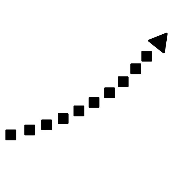 Prickade tillväxt Trend vektor verktygsfältsikon — Stock vektor