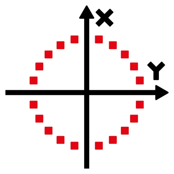 Cirkeldiagram vektor verktygsfält ikon — Stock vektor