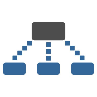 Hiyerarşi düzeni vektör araç çubuğu simgesi