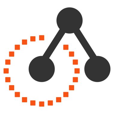 Molekül Yapısı Vektör Araç Çubuğu Simgesi