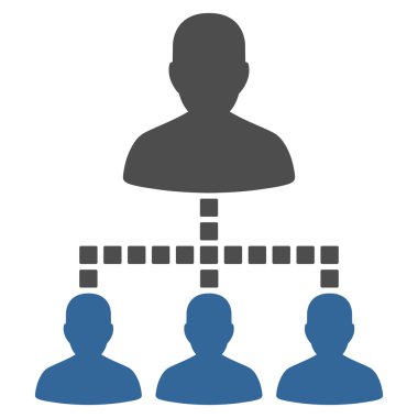 Kişiler Hiyerarşisi Vektör Araç Çubuğu Simgesi