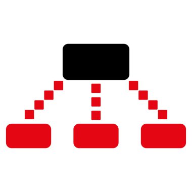 Hiyerarşi düzeni vektör araç çubuğu simgesi