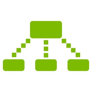 Hiyerarşi düzeni vektör araç çubuğu simgesi