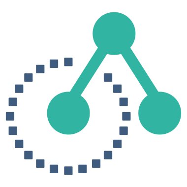 Molekül Yapısı Vektör Araç Çubuğu Simgesi