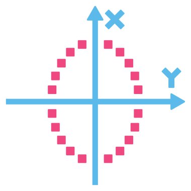 Elips Çizim Vektör Araç Çubuğu Simgesi