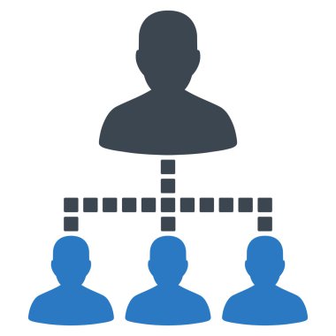 Kişiler Hiyerarşisi Vektör Araç Çubuğu Simgesi