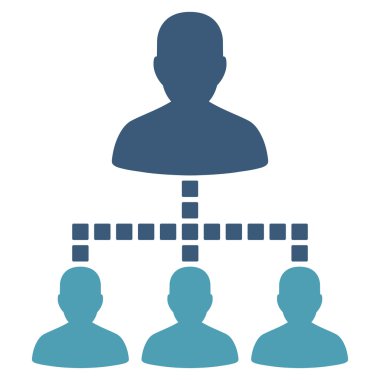 Kişiler Hiyerarşisi Vektör Araç Çubuğu Simgesi