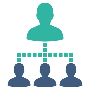 Kişiler Hiyerarşisi Vektör Araç Çubuğu Simgesi