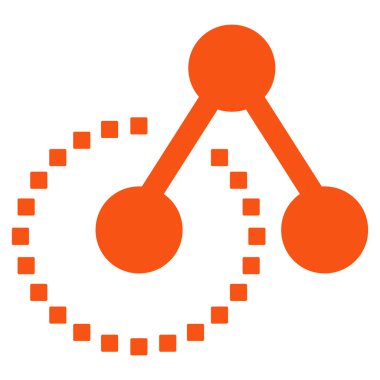 Molekül Yapısı Vektör Araç Çubuğu Simgesi