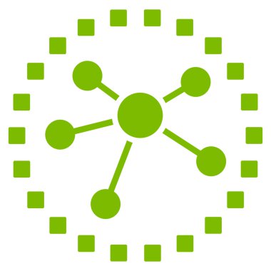 Bağlantılar diyagramı vektör araç çubuğu simgesi