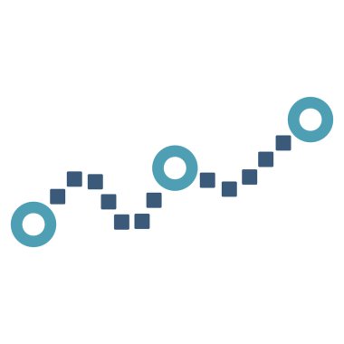 Noktalı grafik vektör araç çubuğu simgesi