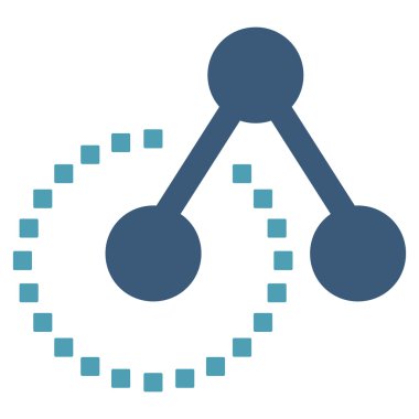 Molekül Yapısı Vektör Araç Çubuğu Simgesi