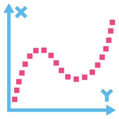 Noktalı Çizim Vektör Araç Çubuğu Simgesi