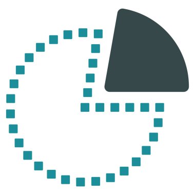 Pasta Grafiği Vektör Araç Çubuğu Simgesi