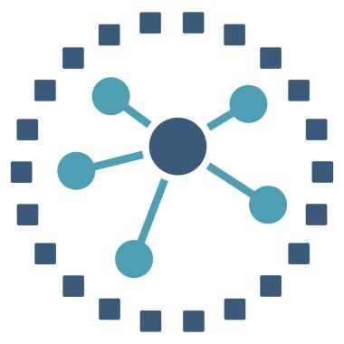 Bağlantılar diyagramı vektör araç çubuğu simgesi