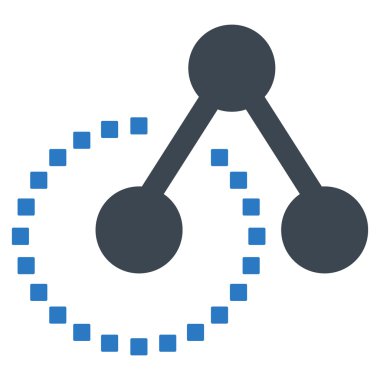 Molekül Yapısı Vektör Araç Çubuğu Simgesi