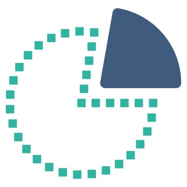 Pasta Grafiği Vektör Araç Çubuğu Simgesi