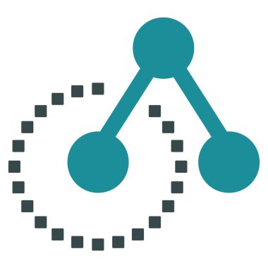 Molekül Yapısı Vektör Araç Çubuğu Simgesi