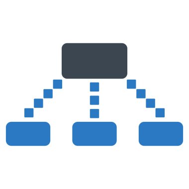 Hiyerarşi düzeni vektör araç çubuğu simgesi