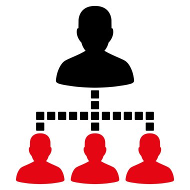 Kişiler Hiyerarşisi Vektör Araç Çubuğu Simgesi