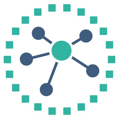 Bağlantılar diyagramı vektör araç çubuğu simgesi