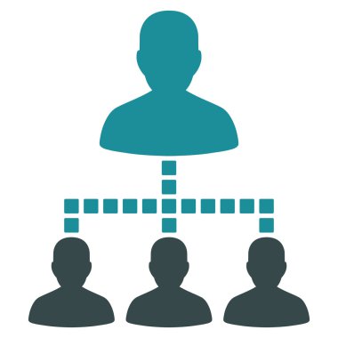 Kişiler Hiyerarşisi Vektör Araç Çubuğu Simgesi