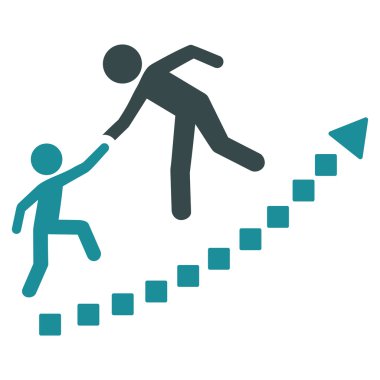 Eğitim büyüme vektör araç çubuğu simgesi