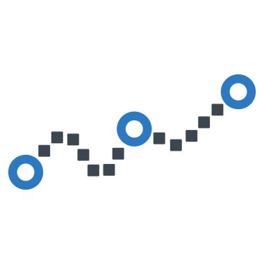 Noktalı grafik vektör araç çubuğu simgesi