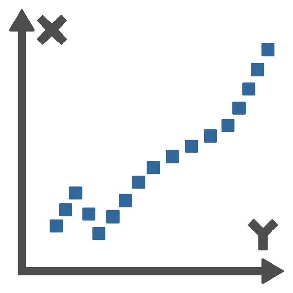 Funkcja wykres wektorowy ikona paska narzędzi — Wektor stockowy