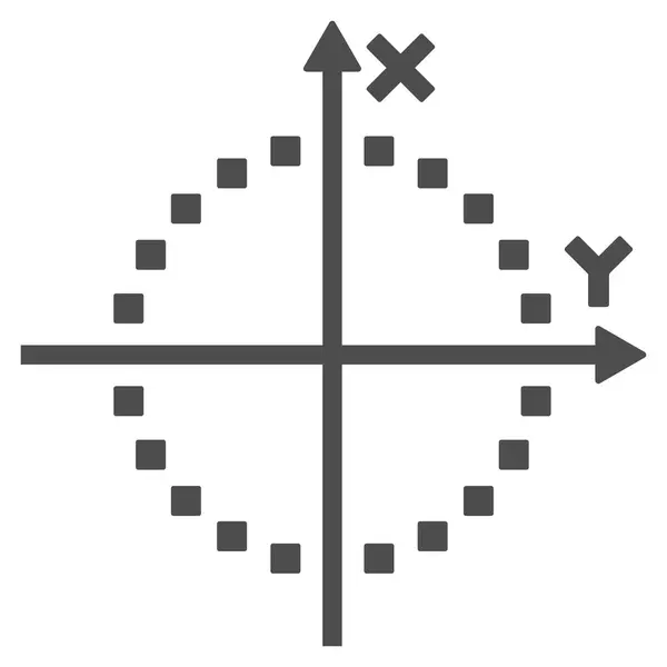 Symbolleiste Kreis-Plot-Vektor — Stockvektor