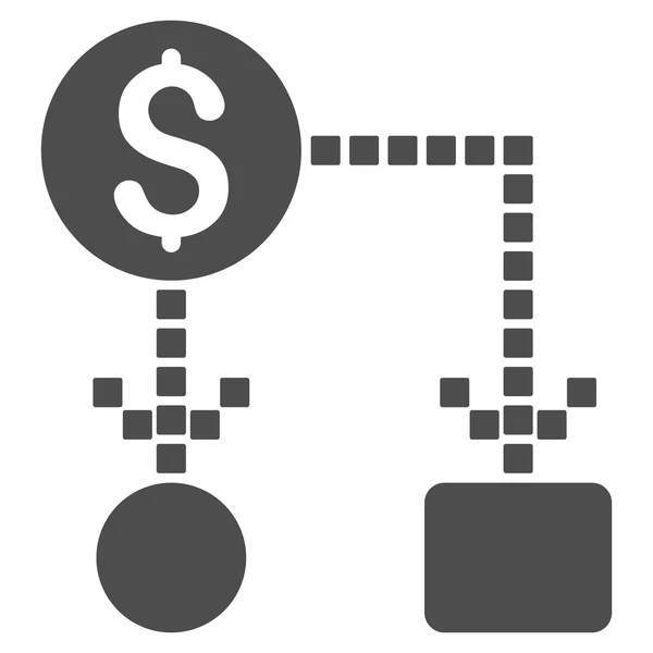 Icono de barra de herramientas de vectores de flujo de efectivo — Archivo Imágenes Vectoriales