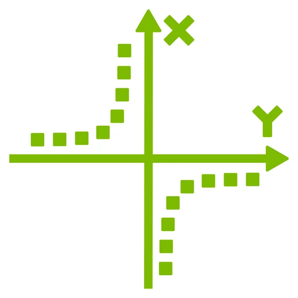 Symbolleiste für Hyperbel-Plot-Vektor — Stockvektor