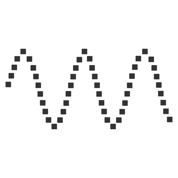 Icona sinusoide della barra degli strumenti vettoriale delle onde — Vettoriale Stock