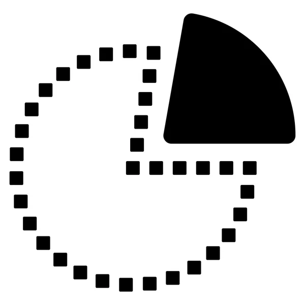 Ikona paska narzędzi wektor wykresu kołowego — Wektor stockowy