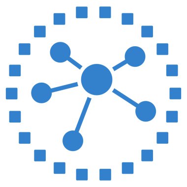 Bağlantılar diyagramı vektör araç çubuğu simgesi