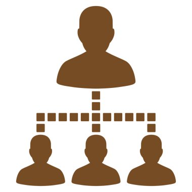 Kişiler Hiyerarşisi Vektör Araç Çubuğu Simgesi