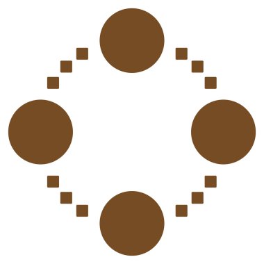 Dairesel ilişkiler vektör araç çubuğu simgesi