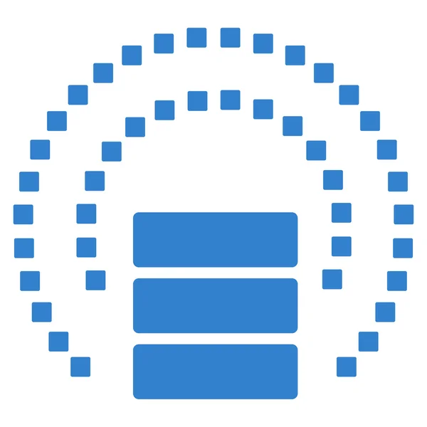 Base de datos Escudo Escudo Vector Barra de herramientas icono — Vector de stock