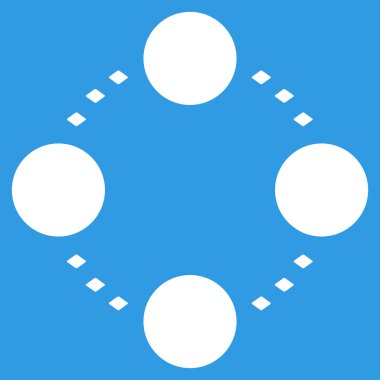 Dairesel ilişkiler glif araç çubuğu simgesi