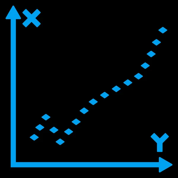 Gepunktetes Funktionsdiagramm-Symbol in der Symbolleiste — Stockfoto