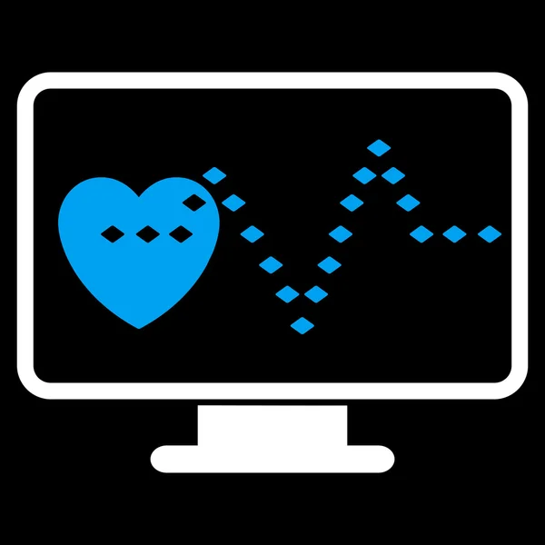 Symbolleiste für die Kardiomonitoring-Symbole — Stockfoto