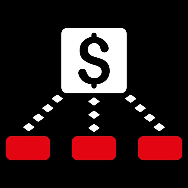 Auszahlungsschema Symbol in der Symbolleiste — Stockfoto