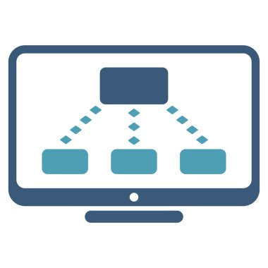 Hiyerarşi izleme glif araç çubuğu simgesi