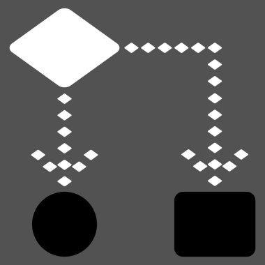 Algoritma düzeni glif araç çubuğu simgesi