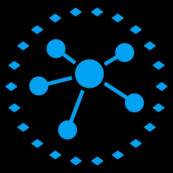 Gepunktete Links Diagramm Symbolleiste — Stockfoto