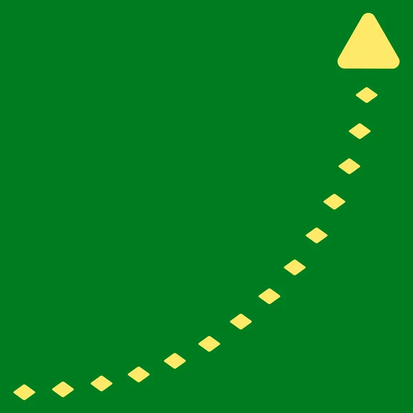 Ikony paska narzędzi Glif linii kropkowanych wzrostu — Zdjęcie stockowe