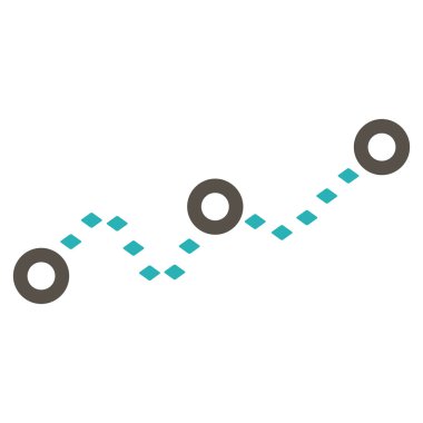 Noktalı grafik glif araç çubuğu simgesi