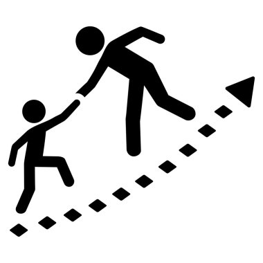 Eğitim ilerleme glif araç çubuğu simgesi