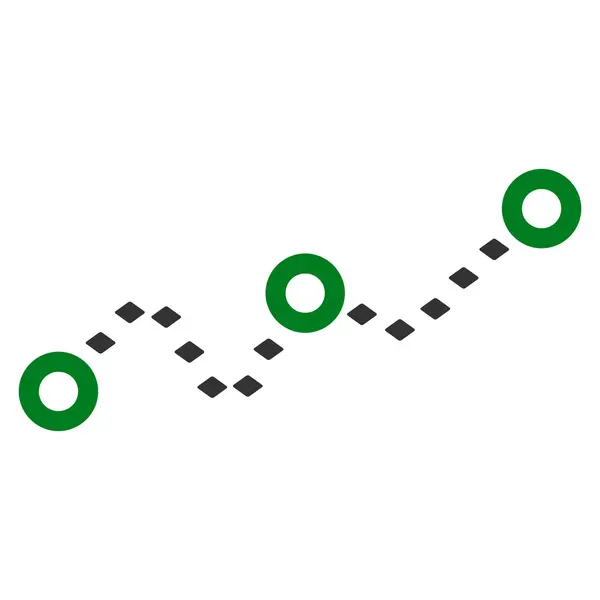 Pontozott diagram karakterjel eszköztár ikon — Stock Fotó